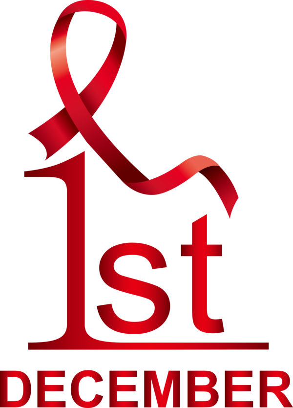 Transparent World Aids Day Symbol Logo Line for Aids Day for World Aids Day
