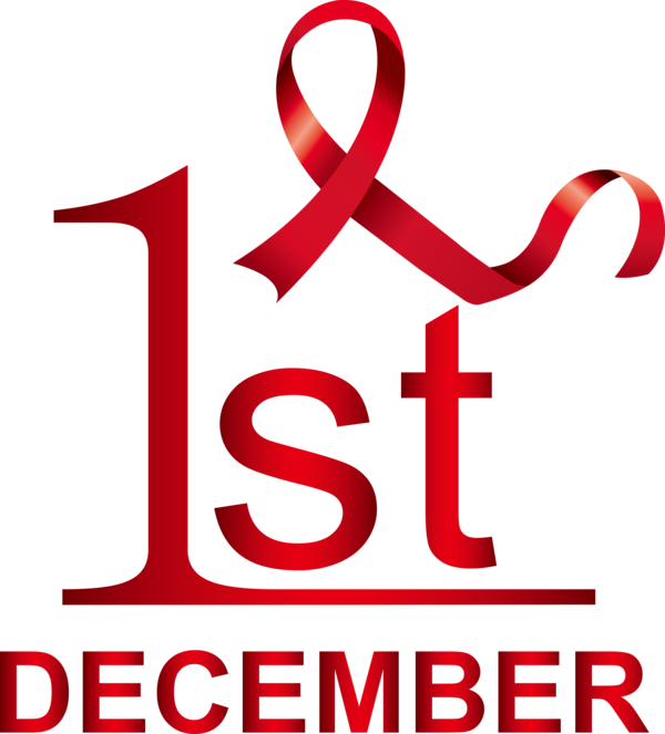 Transparent World Aids Day Design Red ribbon Logo for Aids Day for World Aids Day