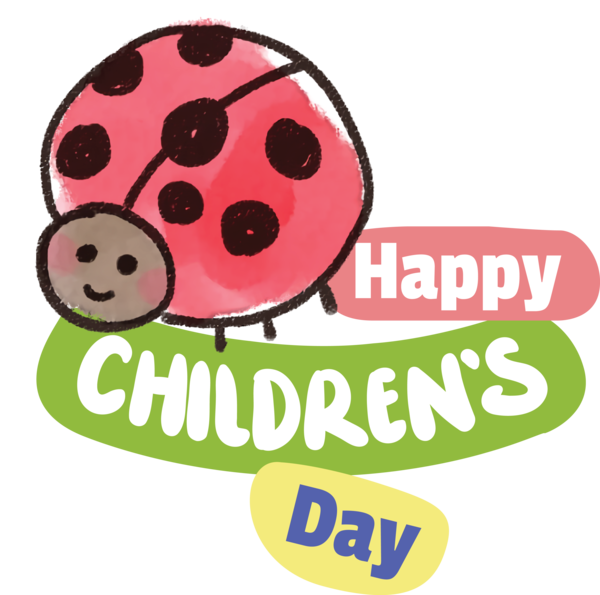 Transparent International Children's Day Logo Cartoon Pink M for Children's Day for International Childrens Day