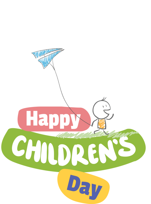 Transparent International Children's Day Logo Line Meter for Children's Day for International Childrens Day