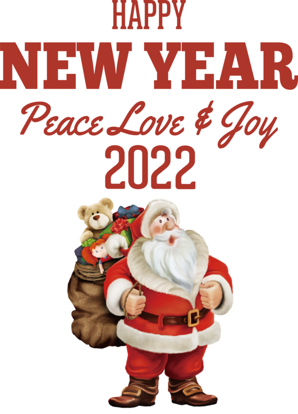 Transparent New Year Ded Moroz Santa Claus Christmas Day for Happy New Year 2022 for New Year