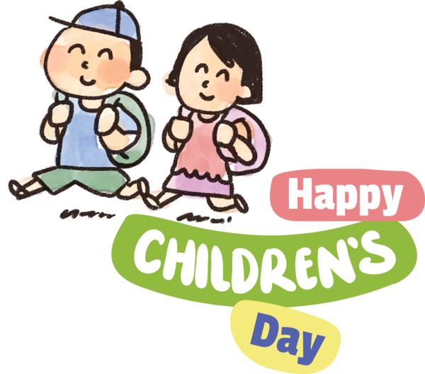 Transparent International Children's Day Cartoon for Children's Day for International Childrens Day