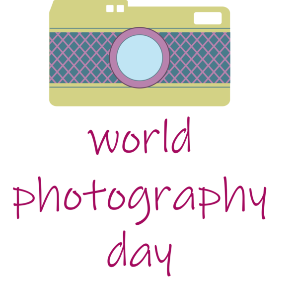 Transparent World Photography Day Logo Font Design for Photography Day for World Photography Day