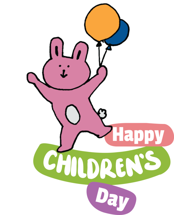 Transparent International Children's Day Human Cartoon Logo for Children's Day for International Childrens Day