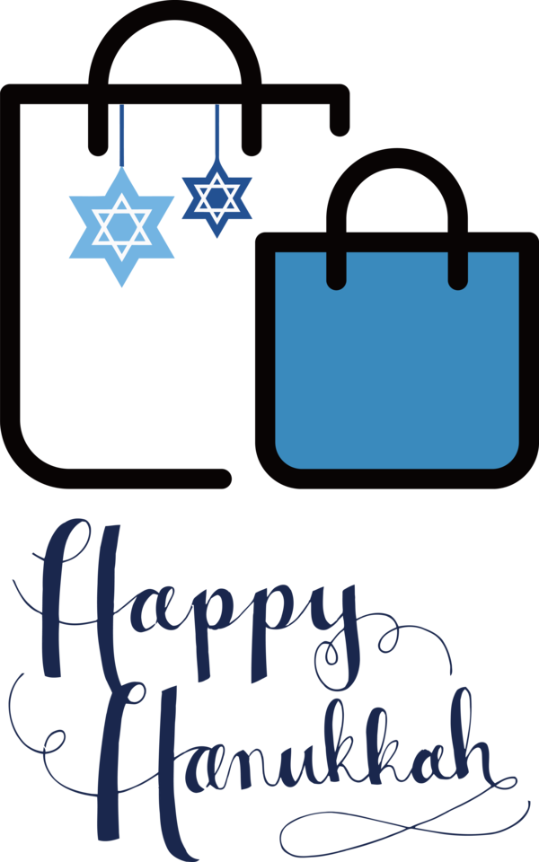 Transparent Hanukkah Bag Handbag Shopping for Happy Hanukkah for Hanukkah