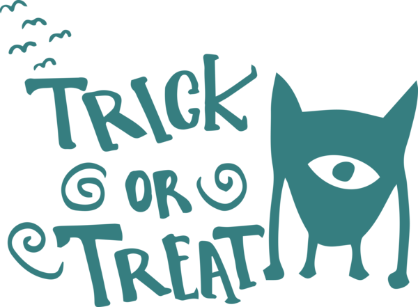 Transparent Halloween Cat Human Design for Trick Or Treat for Halloween