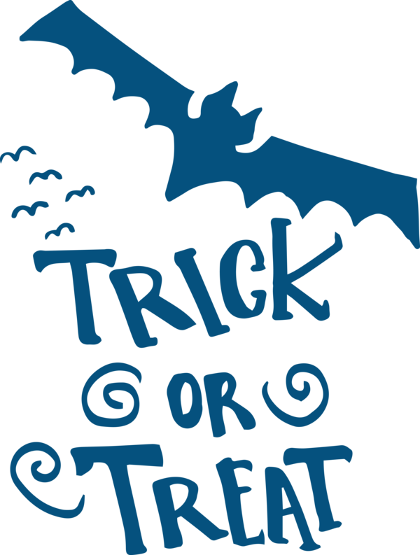 Transparent Halloween Logo Design Line for Trick Or Treat for Halloween