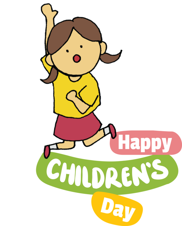 Transparent International Children's Day Cartoon Drawing Design for Children's Day for International Childrens Day