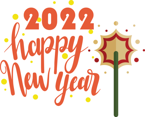 Transparent New Year Logo Design Line for Happy New Year 2022 for New Year