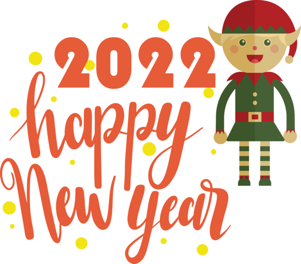 Transparent New Year Human Christmas Day Behavior for Happy New Year 2022 for New Year