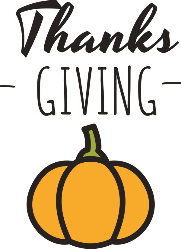 Transparent Thanksgiving Logo Commodity Pumpkin for Give Thanks for Thanksgiving