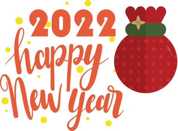 Transparent New Year Design Logo Line for Happy New Year 2022 for New Year