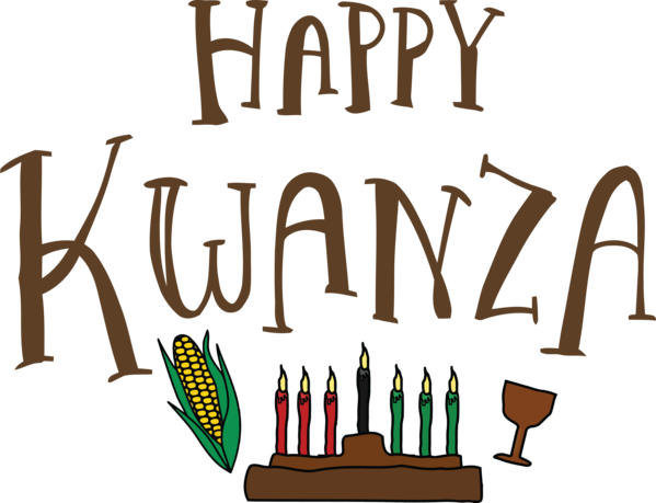 Transparent Kwanzaa Human Logo Line for Happy Kwanzaa for Kwanzaa