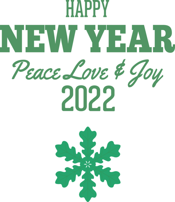 Transparent New Year Leaf Logo Symbol for Happy New Year 2022 for New Year