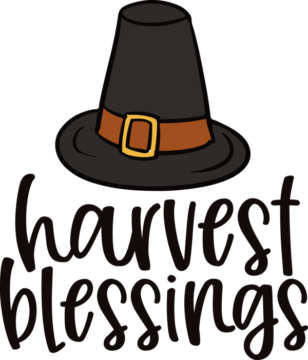 Transparent thanksgiving Hat Logo Meter for Harvest for Thanksgiving