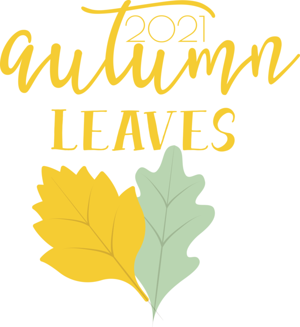 Transparent thanksgiving Leaf Line Yellow for Fall Leaves for Thanksgiving