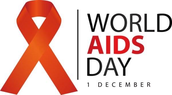 Transparent World Aids Day Design Logo Line for Aids Day for World Aids Day