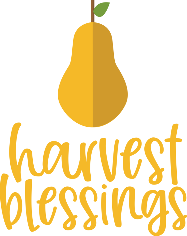 Transparent thanksgiving Plant Logo Pear for Harvest for Thanksgiving