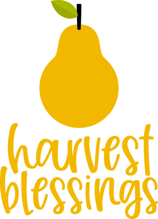 Transparent thanksgiving Plant Pear Yellow for Harvest for Thanksgiving