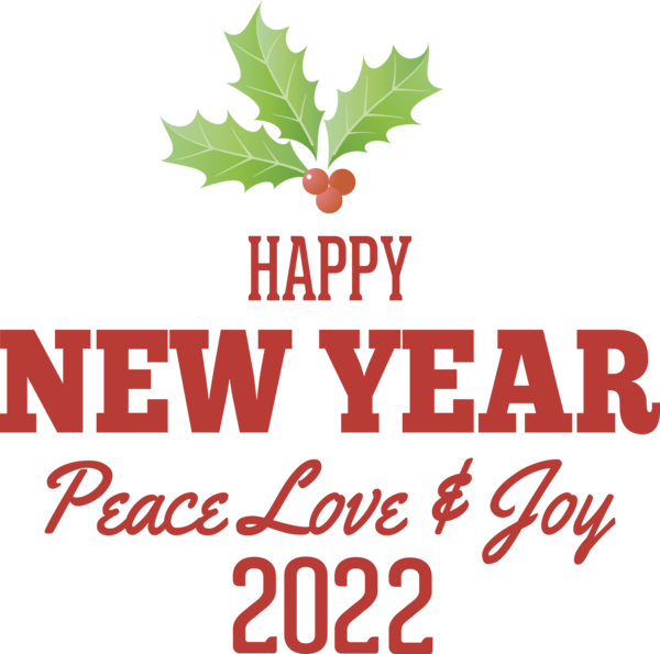 Transparent New Year Leaf Logo Tree for Happy New Year 2022 for New Year