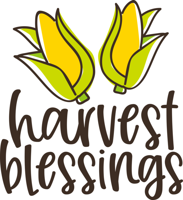 Transparent thanksgiving Flower Logo Plant stem for Harvest for Thanksgiving