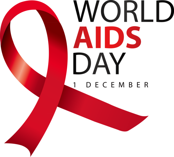 Transparent World Aids Day Design Logo Fashion for Aids Day for World Aids Day