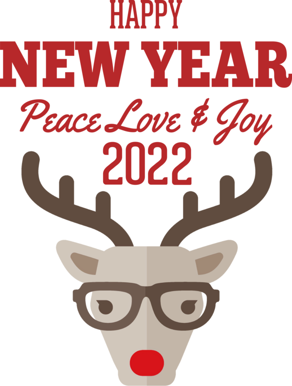 Transparent New Year cinema of the Netherlands Deer for Happy New Year 2022 for New Year