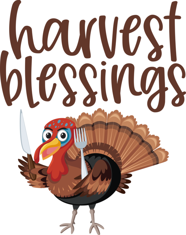 Transparent thanksgiving Landfowl Cartoon Thanksgiving for Harvest for Thanksgiving