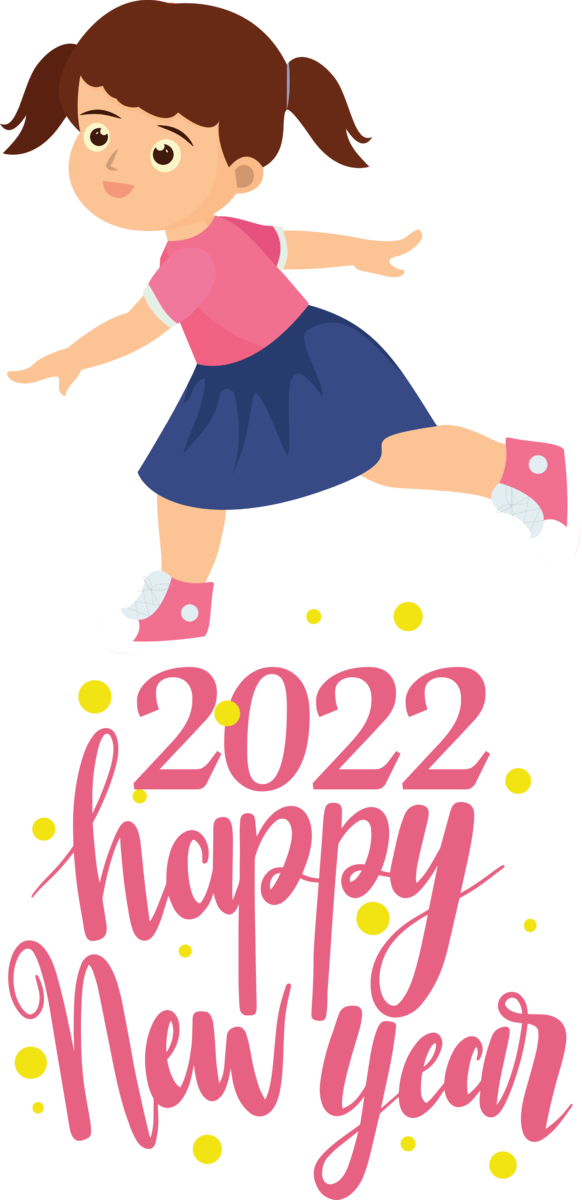 Transparent New Year Clothing Design Cartoon for Happy New Year 2022 for New Year