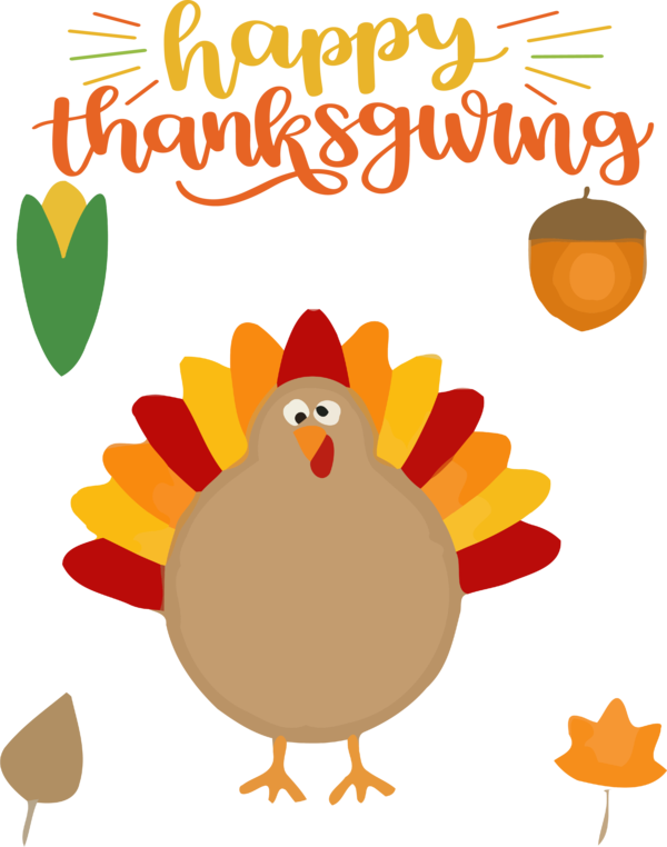 Transparent Thanksgiving Landfowl Chicken Leaf for Thanksgiving Turkey for Thanksgiving