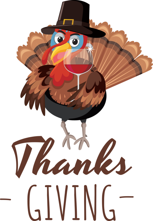 Transparent Thanksgiving Canvas print Cartoon Canvas for Happy Thanksgiving for Thanksgiving