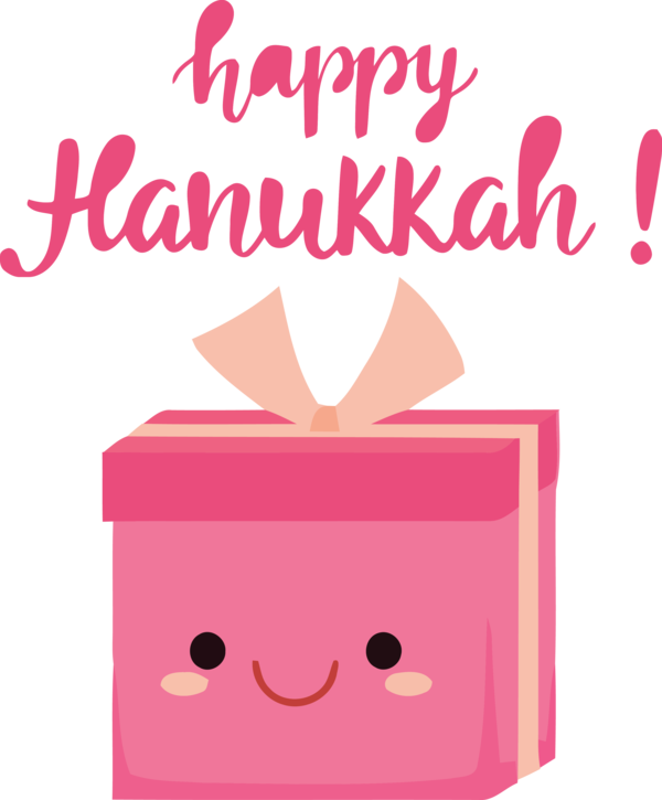 Transparent Hanukkah Cartoon Pink M Meter for Happy Hanukkah for Hanukkah