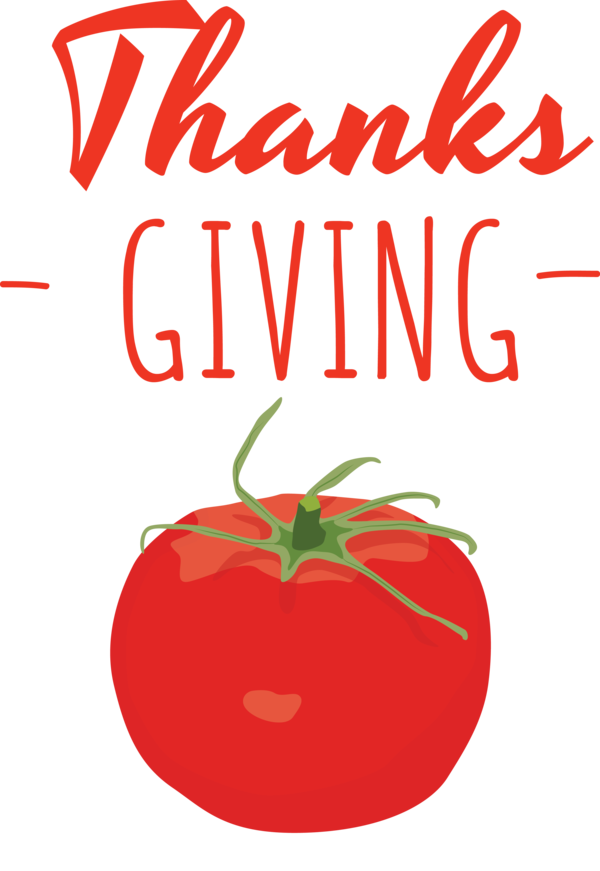 Transparent Thanksgiving Tomato  Strawberry for Give Thanks for Thanksgiving