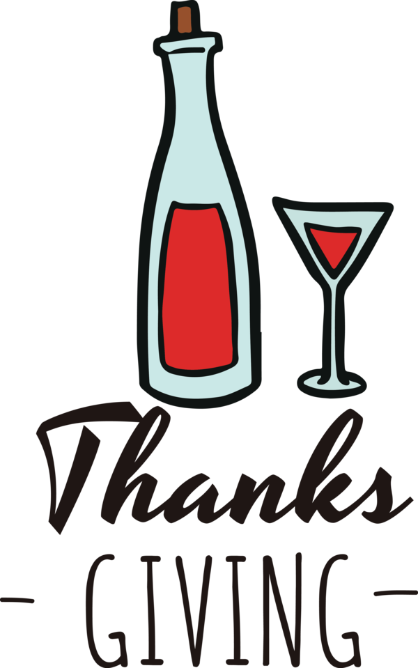 Transparent Thanksgiving Wine Wine Glass Stemware for Happy Thanksgiving for Thanksgiving