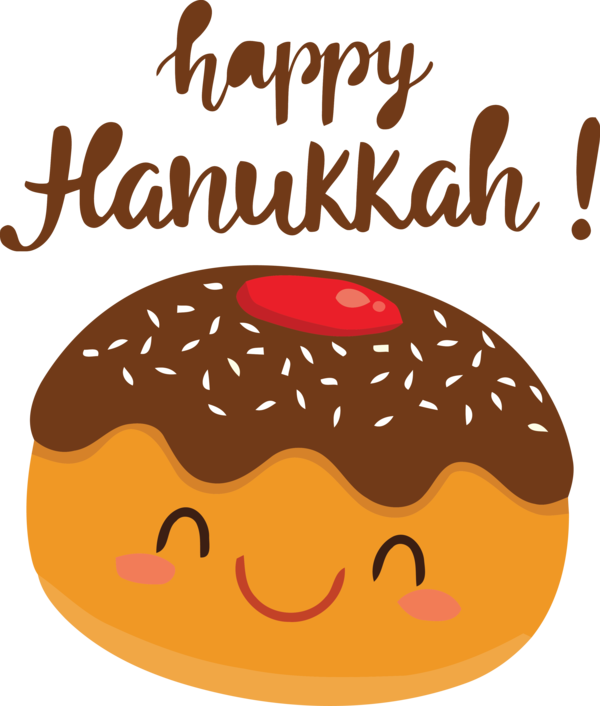 Transparent Hanukkah Fast food Cartoon Snout for Happy Hanukkah for Hanukkah