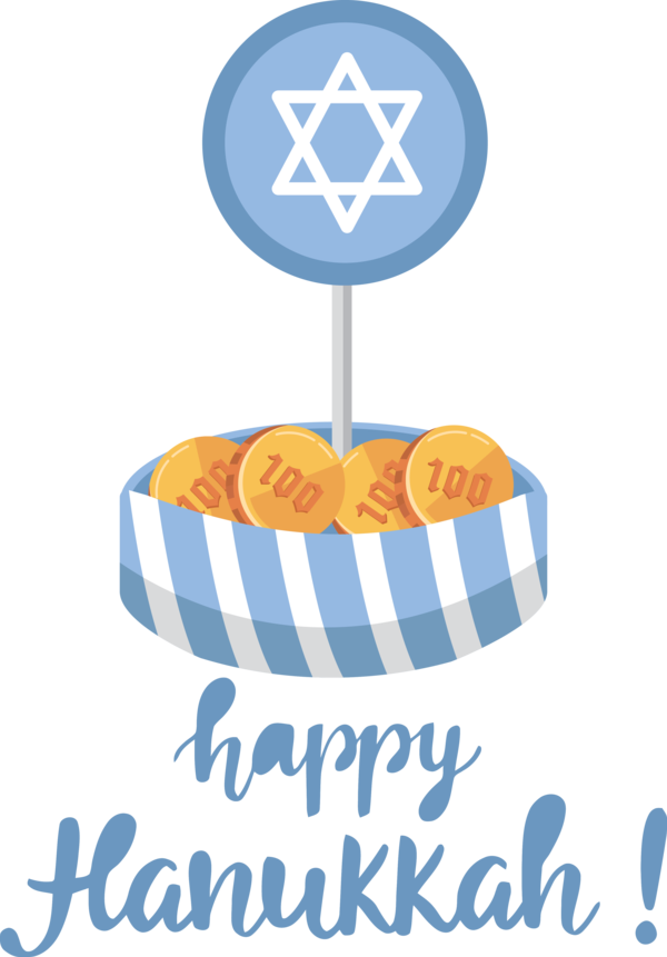 Transparent Hanukkah Logo Icon Design for Happy Hanukkah for Hanukkah