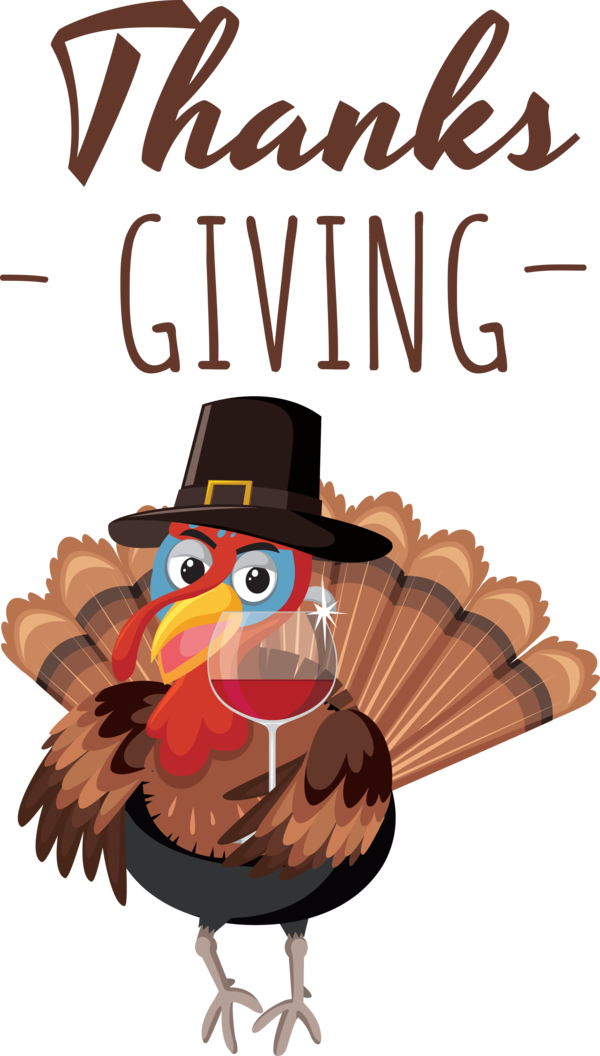 Transparent Thanksgiving Canvas print Cartoon Poster for Happy Thanksgiving for Thanksgiving