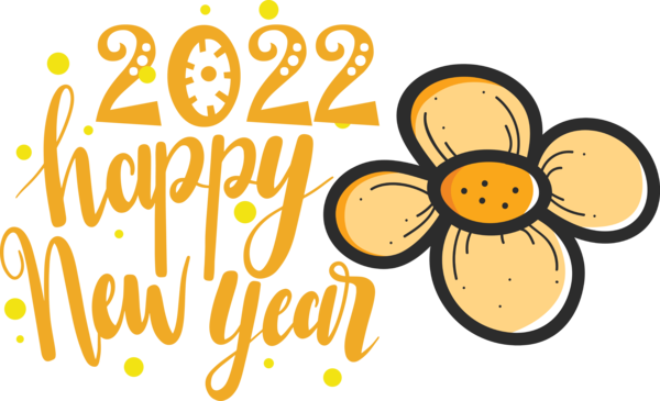 Transparent New Year Flower Insects Pollinator for Happy New Year 2022 for New Year
