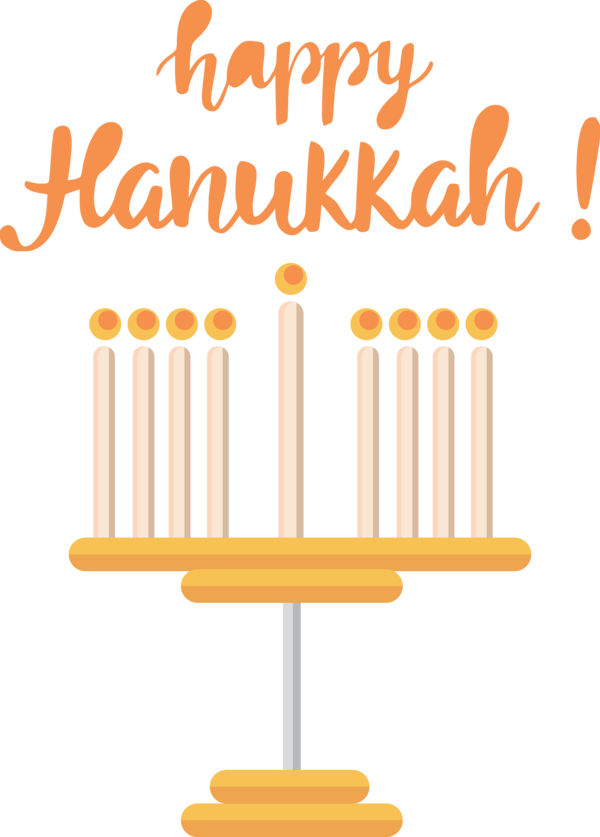 Transparent Hanukkah Line Yellow Meter for Happy Hanukkah for Hanukkah