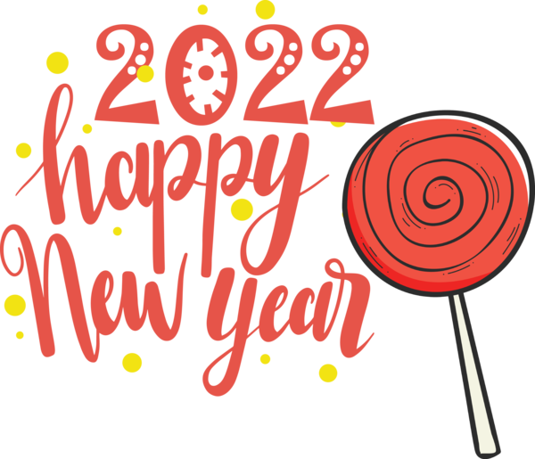 Transparent New Year Logo Design Signage for Happy New Year 2022 for New Year