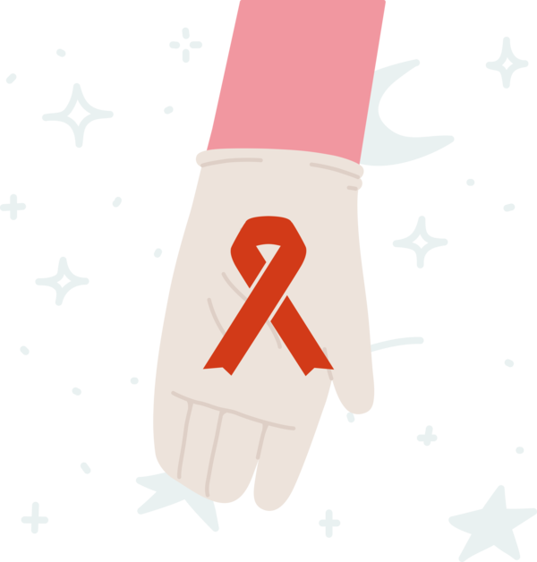 Transparent World Aids Day Joint Logo Font for Aids Day for World Aids Day