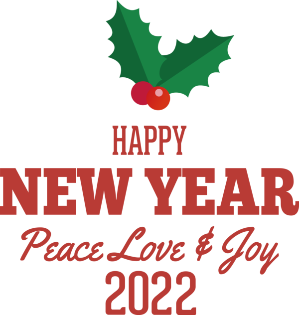 Transparent New Year Logo Leaf Tree for Happy New Year 2022 for New Year