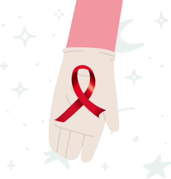Transparent World Aids Day Design Joint Character for Aids Day for World Aids Day