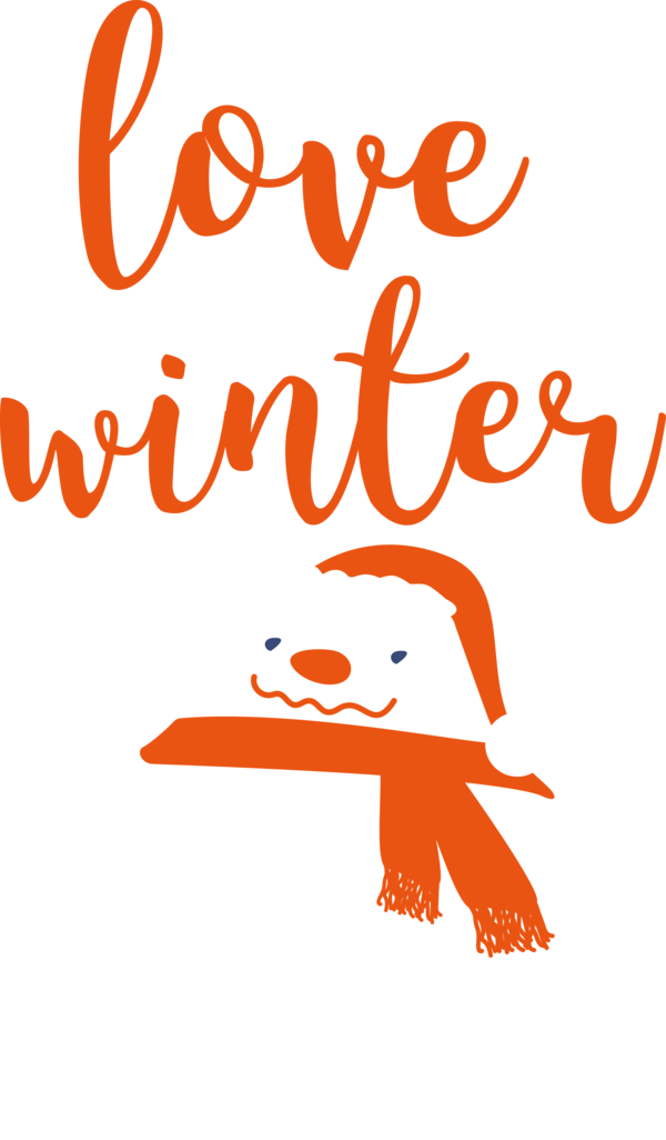 Transparent christmas Logo Cartoon Line for Hello Winter for Christmas