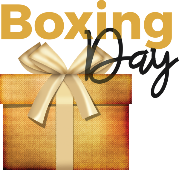 Transparent Boxing Day Design Line Yellow for Happy Boxing Day for Boxing Day