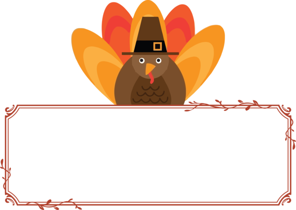 Transparent Thanksgiving Birds Drawing Sweat gland for Thanksgiving Turkey for Thanksgiving