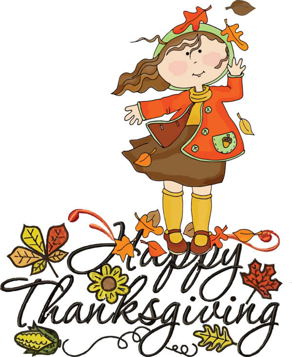 Transparent Thanksgiving Autumn Drawing Harvest Blessings for Happy Thanksgiving for Thanksgiving