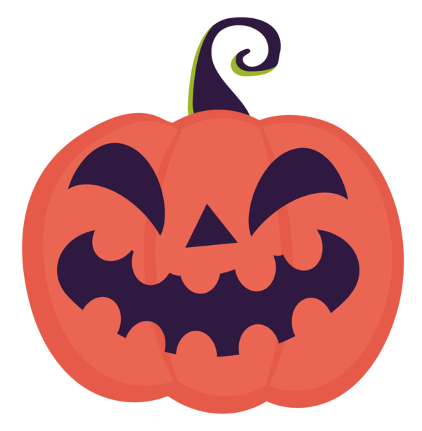 Transparent Halloween Jack-o'-lantern Cartoon Vegetable for Halloween Party for Halloween
