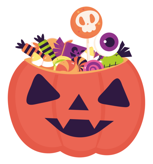 Transparent Halloween Pumpkin Jack-o'-lantern Pumpkin cupcakes for Halloween Party for Halloween