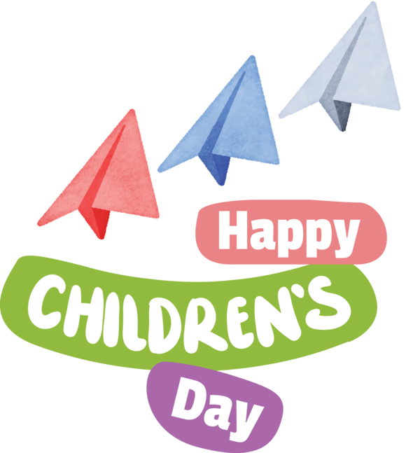 Transparent International Children's Day Logo Line Font for Children's Day for International Childrens Day